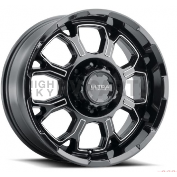 Ultra Wheel Commander 124 - 18 x 9 Black With Diamond Cut Face - 124-8935U+12