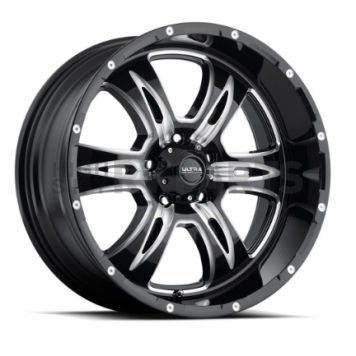 Ultra Wheel 20 Diameter -44 Offset Gloss With Machined Accents Single - 249-2383BM44