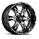 Ultra Wheel 20 Diameter -44 Offset Gloss With Machined Accents Single - 249-2383BM44