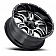 Ultra Wheel 20 Diameter -44 Offset Gloss With Machined Accents Single - 249-2383BM44