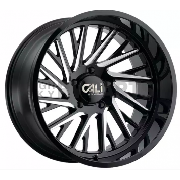 CALI Off-Road Wheel 9114 Purge - 24 x 14 Black With Natural Accents - 9114-24436BM