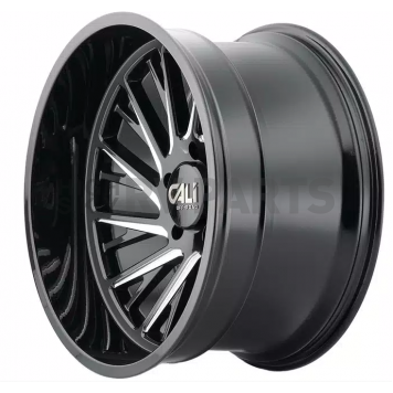 CALI Off-Road Wheel 9114 Purge - 24 x 14 Black With Natural Accents - 9114-24436BM-2