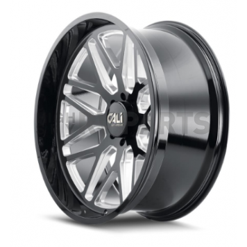 CALI Off-Road Wheel 9115 Invader - 24 x 14 Black With Natural Accents - 9115-24436BM-1