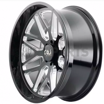 CALI Off-Road Wheel 9115 Invader - 20 x 12 Black With Natural Accents - 9115-2236BM-2