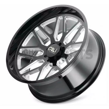 CALI Off-Road Wheel 9115 Invader - 20 x 12 Black With Natural Accents - 9115-2236BM-1