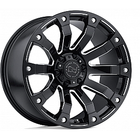 Black Rhino Wheel Selkirk - 18 x 9 Black With Natural Accents - 1890SLK-25127B78