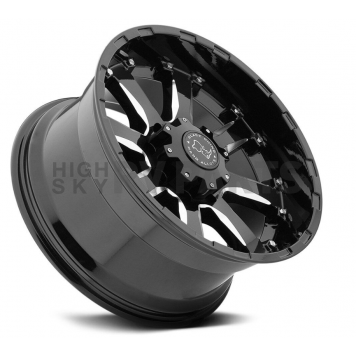 Black Rhino Wheel Sierra - 18 x 9 Black With Natural Accents - 1890SRA-25127B78-4