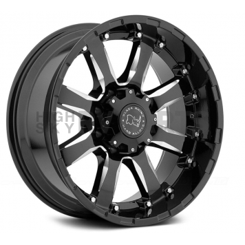 Black Rhino Wheel Sierra - 18 x 9 Black With Natural Accents - 1890SRA-25127B78