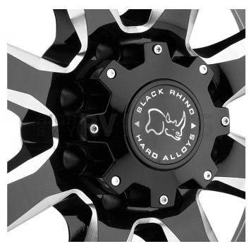 Black Rhino Wheel Sierra - 18 x 9 Black With Natural Accents - 1890SRA-25127B78-1
