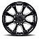 Black Rhino Wheel Sierra - 18 x 9 Black With Natural Accents - 1890SRA-28165B22