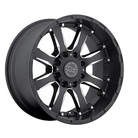 Black Rhino Wheel Sierra - 18 x 9 Black With Natural Accents - 1890SRA-28165B22