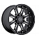 Black Rhino Wheel Sierra - 18 x 9 Black With Natural Accents - 1890SRA-28165B22