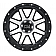 Black Rhino Wheel Coyote - 20 x 9 Black With Natural Face And Stainless Bolt - 2090CYT-85127B71
