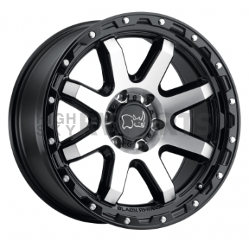 Black Rhino Wheel Coyote - 20 x 9 Black With Natural Face And Stainless Bolt - 2090CYT-85127B71