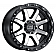Black Rhino Wheel Coyote - 20 x 9 Black With Natural Face And Stainless Bolt - 2090CYT-85127B71