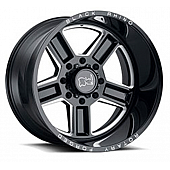 Black Rhino Wheel Canon - 20 x 9.5 Black With Natural Accents - 2095CAN-85127B71