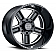 Black Rhino Wheel Canon - 20 x 9.5 Black With Natural Accents - 2095CAN-85127B71