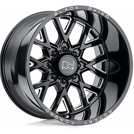 Black Rhino Wheel Grimlock - 20 x 9.5 Black With Natural Accents - 2095GRM-88165B22