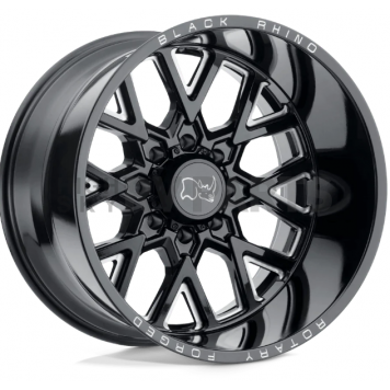 Black Rhino Wheel Grimlock - 20 x 9.5 Black With Natural Accents - 2095GRM-88165B22