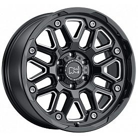 Black Rhino Wheel Hollister - 20 x 9.5 Black With Natural Accents - 2095HSR-85127B71