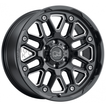 Black Rhino Wheel Hollister - 20 x 9.5 Black With Natural Accents - 2095HSR-85127B71