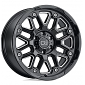 Black Rhino Wheel Hollister - 20 x 9.5 Black With Natural Accents - 2095HSR-88165B22
