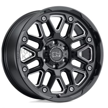 Black Rhino Wheel Hollister - 20 x 9.5 Black With Natural Accents - 2095HSR-88165B22