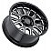 Black Rhino Wheel Pismo - 20 x 9.5 Black With Natural Accents - 2095PIS-85127B71