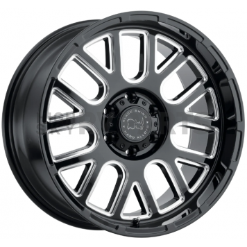 Black Rhino Wheel Pismo - 20 x 9.5 Black With Natural Accents - 2095PIS-85127B71