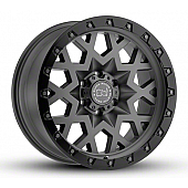 Black Rhino Wheel Sprocket - 20 x 9.5 Gun Metal With Black Lip - 2095SPK066140G12