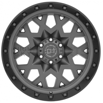 Black Rhino Wheel Sprocket - 20 x 9.5 Gun Metal With Black Lip - 2095SPK066140G12-2