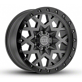 Black Rhino Wheel Sprocket - 20 x 9.5 Gun Metal With Black Lip - 2095SPK066140G12