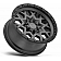 Black Rhino Wheel Sprocket - 20 x 9.5 Gun Metal With Black Lip - 2095SPK066140G12