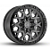 Black Rhino Wheel Sprocket - 20 x 9.5 Gun Metal With Black Lip - 2095SPK066140G12
