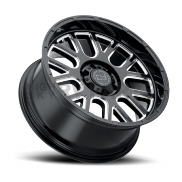 Black Rhino Wheel Pismo - 22 x 12 Black With Natural Accents - 2212PIS-46140B12-1