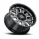 Black Rhino Wheel Pismo - 22 x 12 Black With Natural Accents - 2212PIS-46140B12