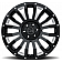 Black Rhino Wheel Pinatubo - 22 x 12 Black With Natural Accents - 2212PNT-46140B12