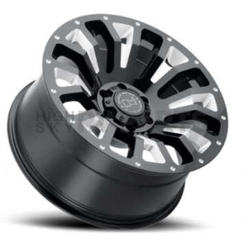 Black Rhino Wheel Pinatubo - 22 x 12 Black With Natural Accents - 2212PNT-46140B12-2