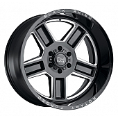 Black Rhino Wheel Canon - 22 x 14 Black With Natural Accents - 2214CAN-66140B12