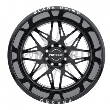 Black Rhino Wheel Twister - 22 x 14 Black With Natural Accents - 2214TWS-66140B12L-2