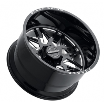Black Rhino Wheel Twister - 22 x 14 Black With Natural Accents - 2214TWS-66140B12L-1
