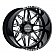 Black Rhino Wheel Twister - 22 x 14 Black With Natural Accents - 2214TWS-66140B12L