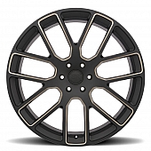 Black Rhino Wheel Kunene - 24 x 10 Black With Dark Tinted Natural Accents - 2410KUN256140M12