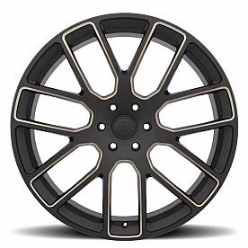 Black Rhino Wheel Kunene - 24 x 10 Black With Dark Tinted Natural Accents - 2410KUN256140M12