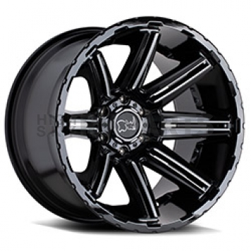 Black Rhino Wheel Rampage - 20 x 9.5 Black With Natural Accents - 2095RPG126140B12