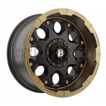 Ballistic Wheels 968 Shield - 20 x 10 Flat Black With Bronze Lip - 968200267-19FBFBZ
