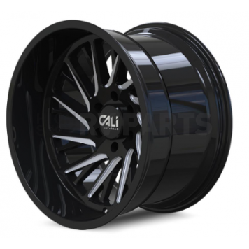 CALI Off-Road Wheel 9114 Purge - 20 x 12 Black With Natural Accents - 9114-2236BM-1