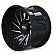 CALI Off-Road Wheel 9114 Purge - 20 x 12 Black With Natural Accents - 9114-2236BM