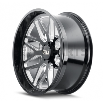 CALI Off-Road Wheel 9115 Invader - 26 x 14 Black With Natural Accents - 9115-26436BM-1