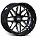 CALI Off-Road Wheel 9115 Invader - 26 x 14 Black With Natural Accents - 9115-26436BM